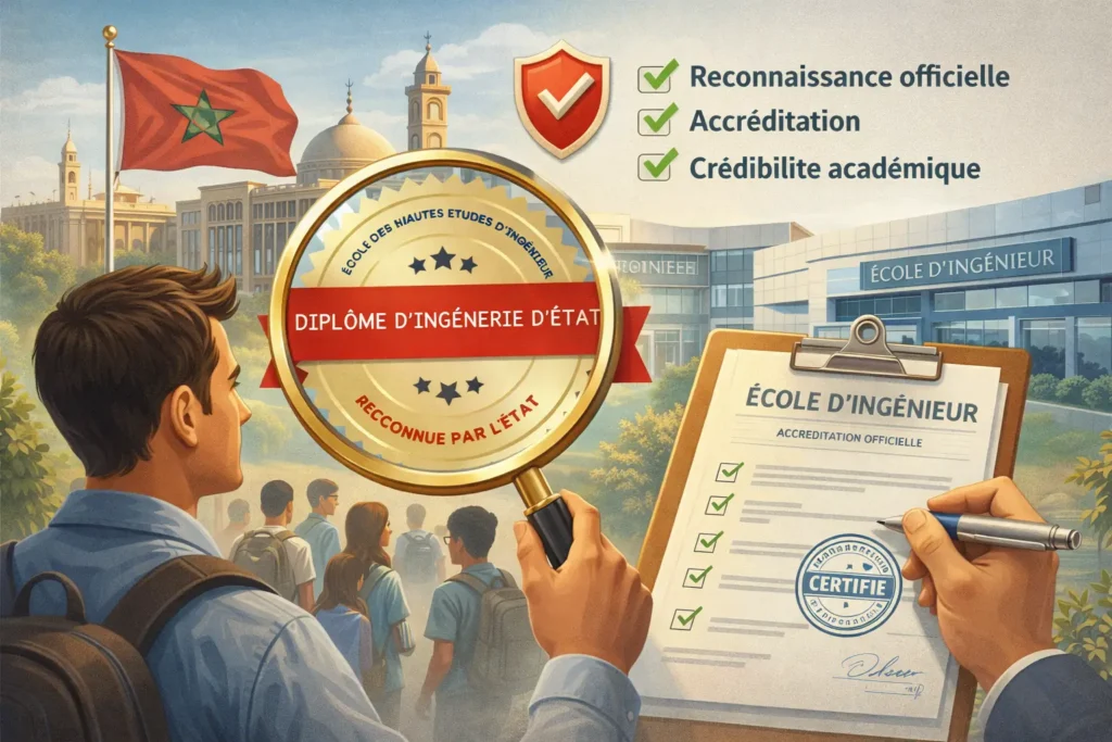 reconnaissance officielle et la crédibilité académique de l'école d’ingénieurs au Maroc